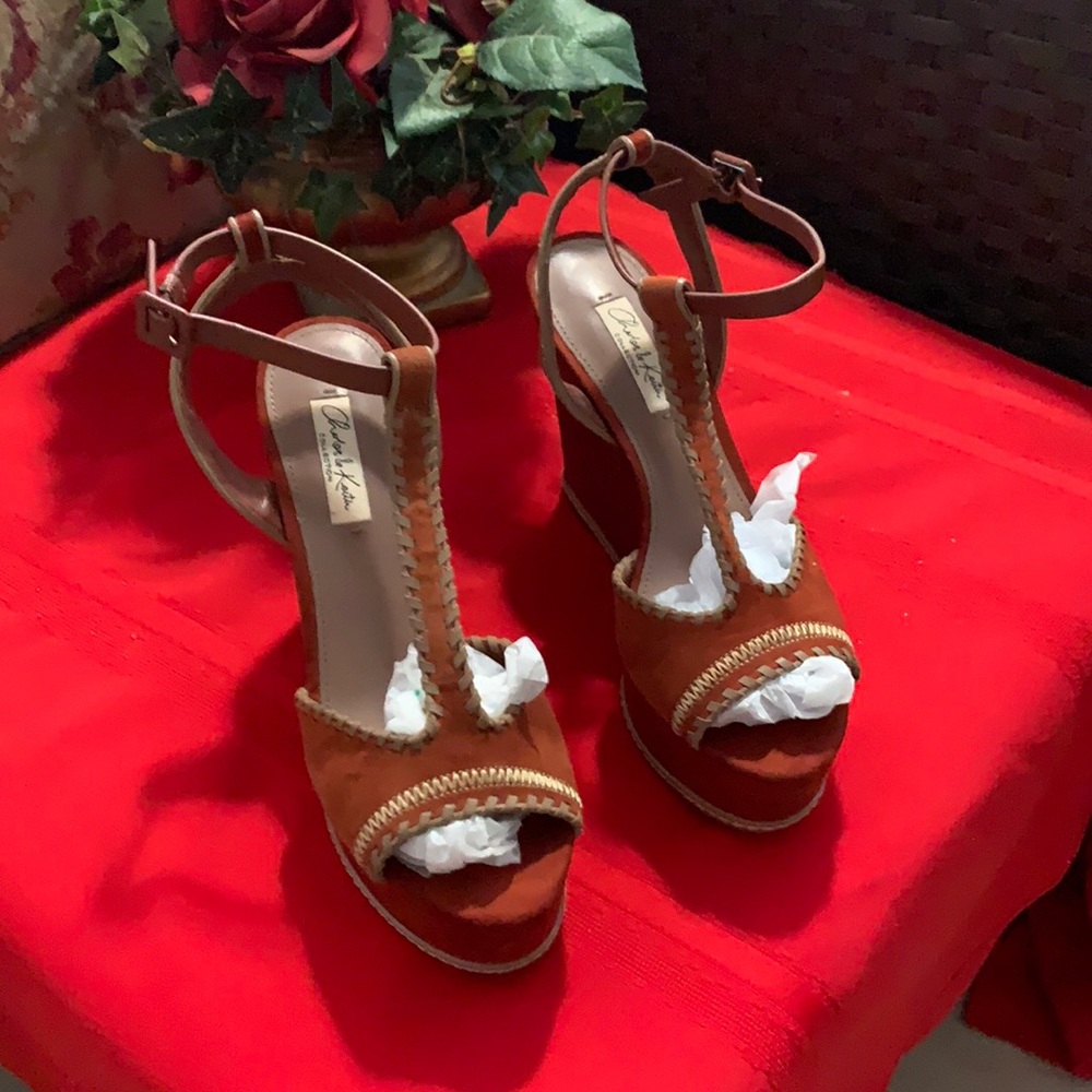 Charles & Keith wedge Sandals- Brand New